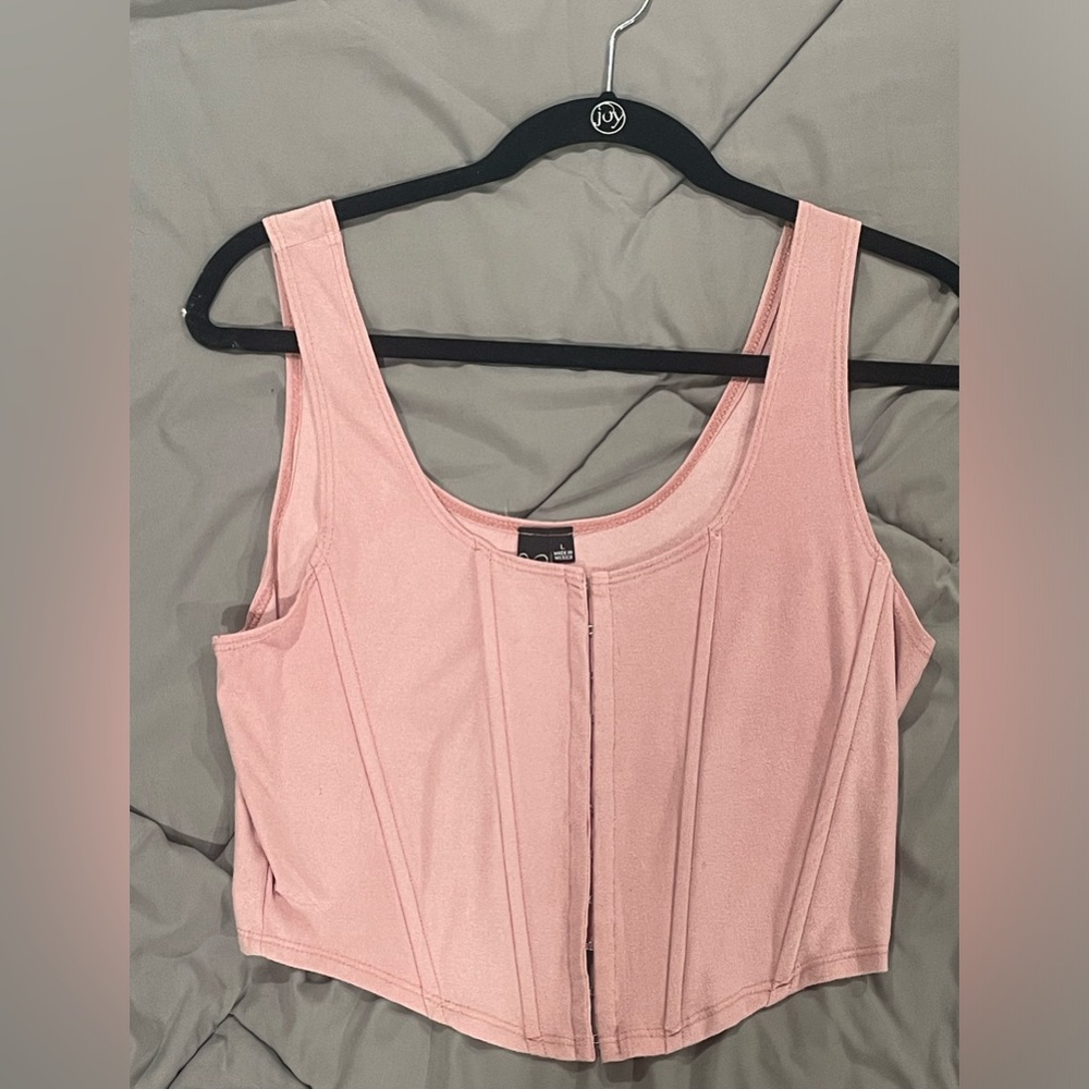 Windsor Pink Corset Crop Top